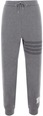 톰브라운 그레이 미드라이즈 루즈핏 니트 스트레이트 스웨트팬츠. MJQ179AJ0088055 Buy 톰브라운 그레이 미드라이즈 루즈핏 니트 스트레이트 스웨트팬츠. MJQ179AJ0088055