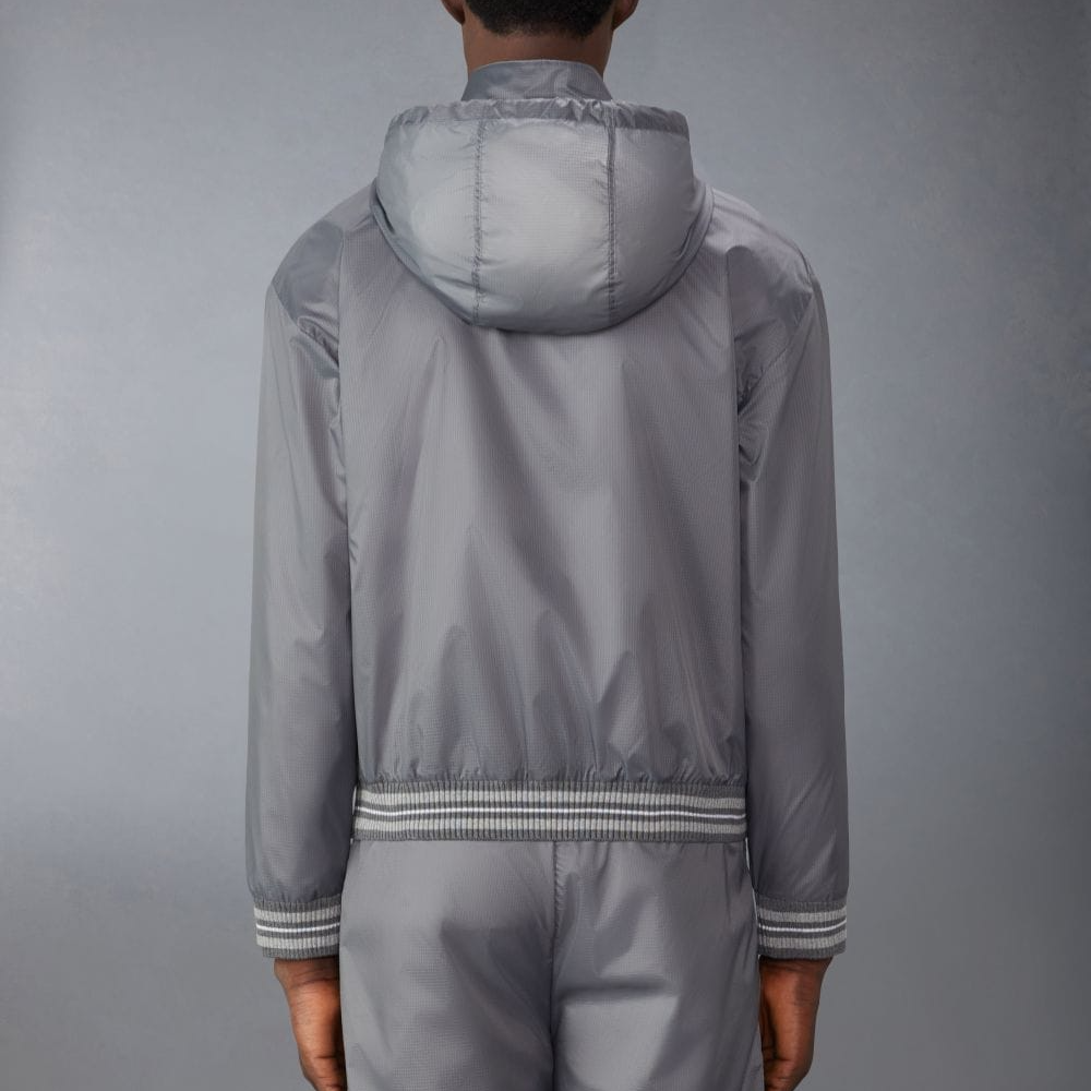 THOM BROWNE  Grey Relaxed Fit Zip-Up Hoodie Jacket MJT496A-06859-045 圖 4