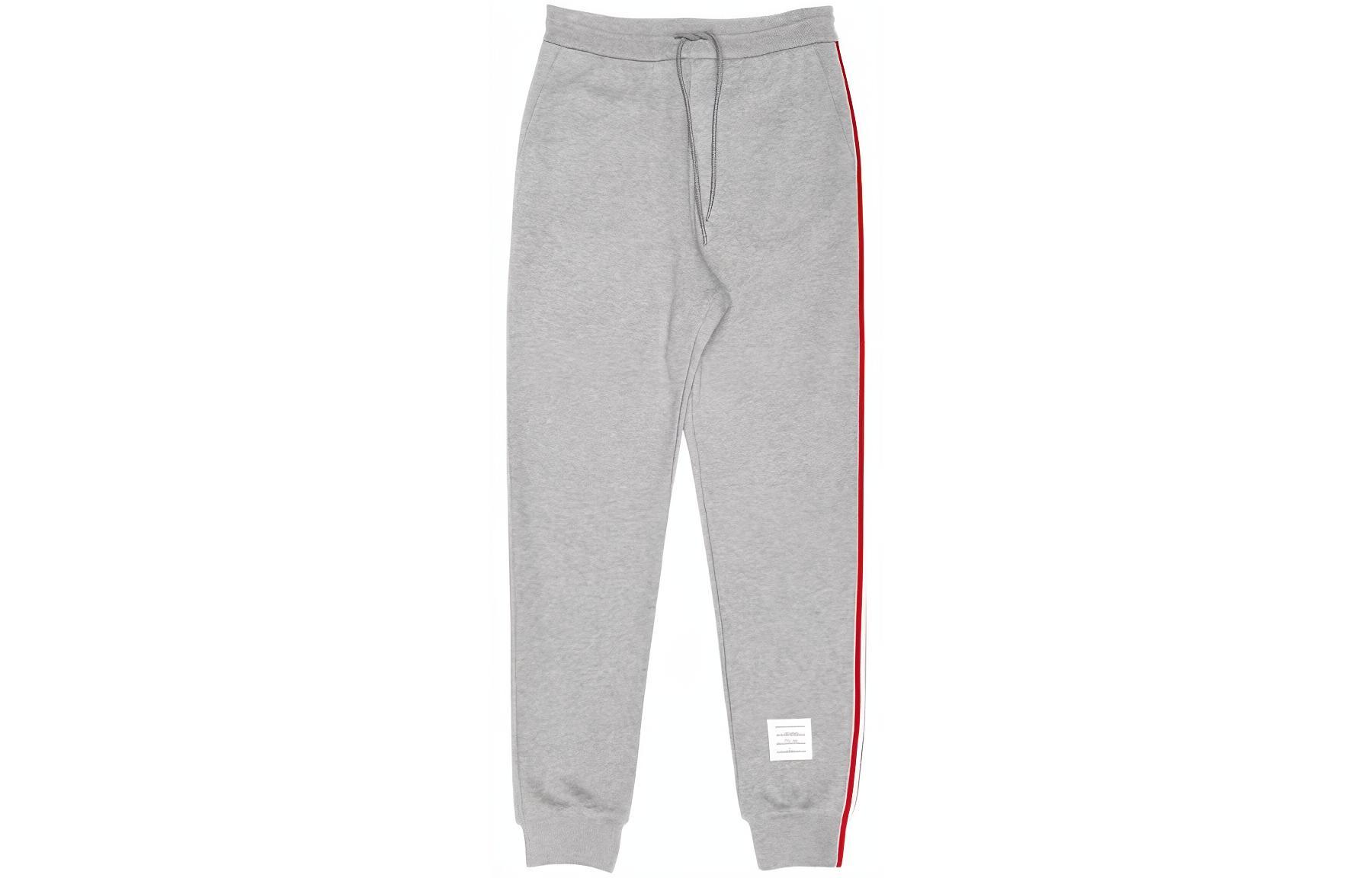 THOM BROWNE  Grey Side Stripe Jogger Pants. JH-MJQ066A-03377-055