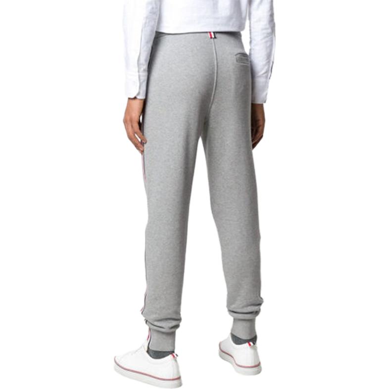 Purchase THOM BROWNE 灰色側條紋運動長褲 JH-MJQ066A-03377-055