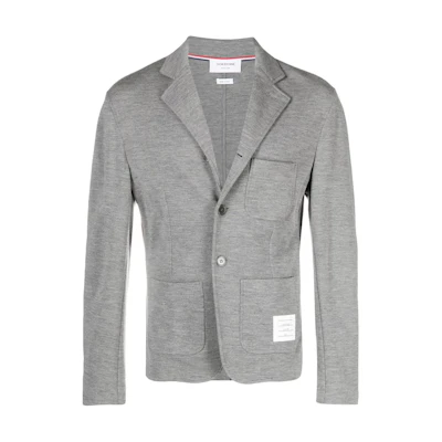 THOM BROWNE Grey Single-Breasted Long Sleeve Blazer MJT308-AJ0020-035