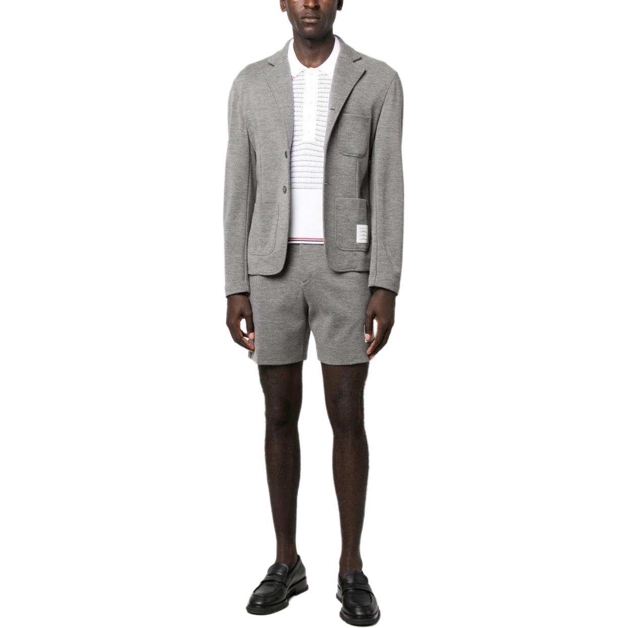 THOM BROWNE  Grey Single-Breasted Long Sleeve Blazer MJT308-AJ0020-035 圖 3