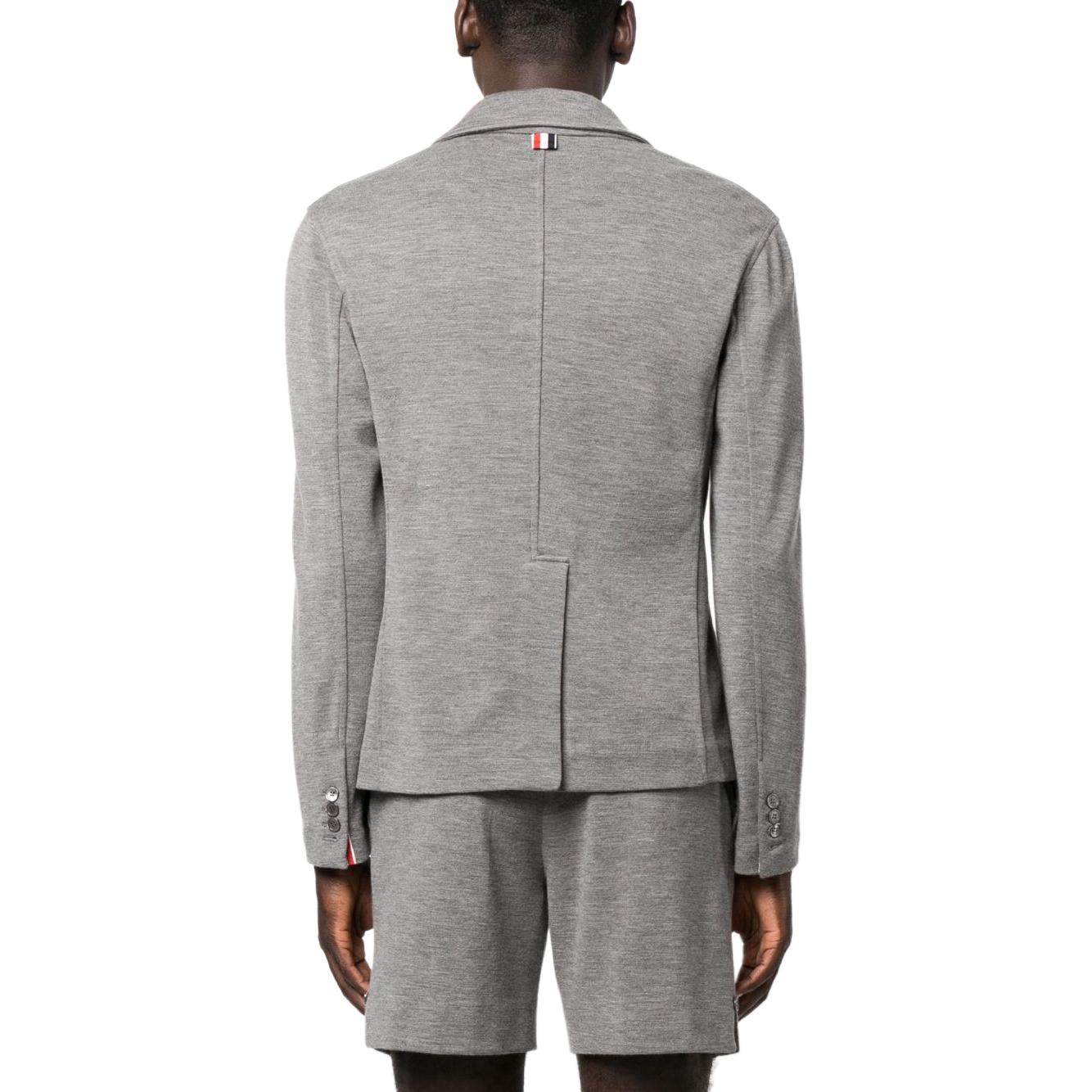 THOM BROWNE  Grey Single-Breasted Long Sleeve Blazer MJT308-AJ0020-035 圖 4