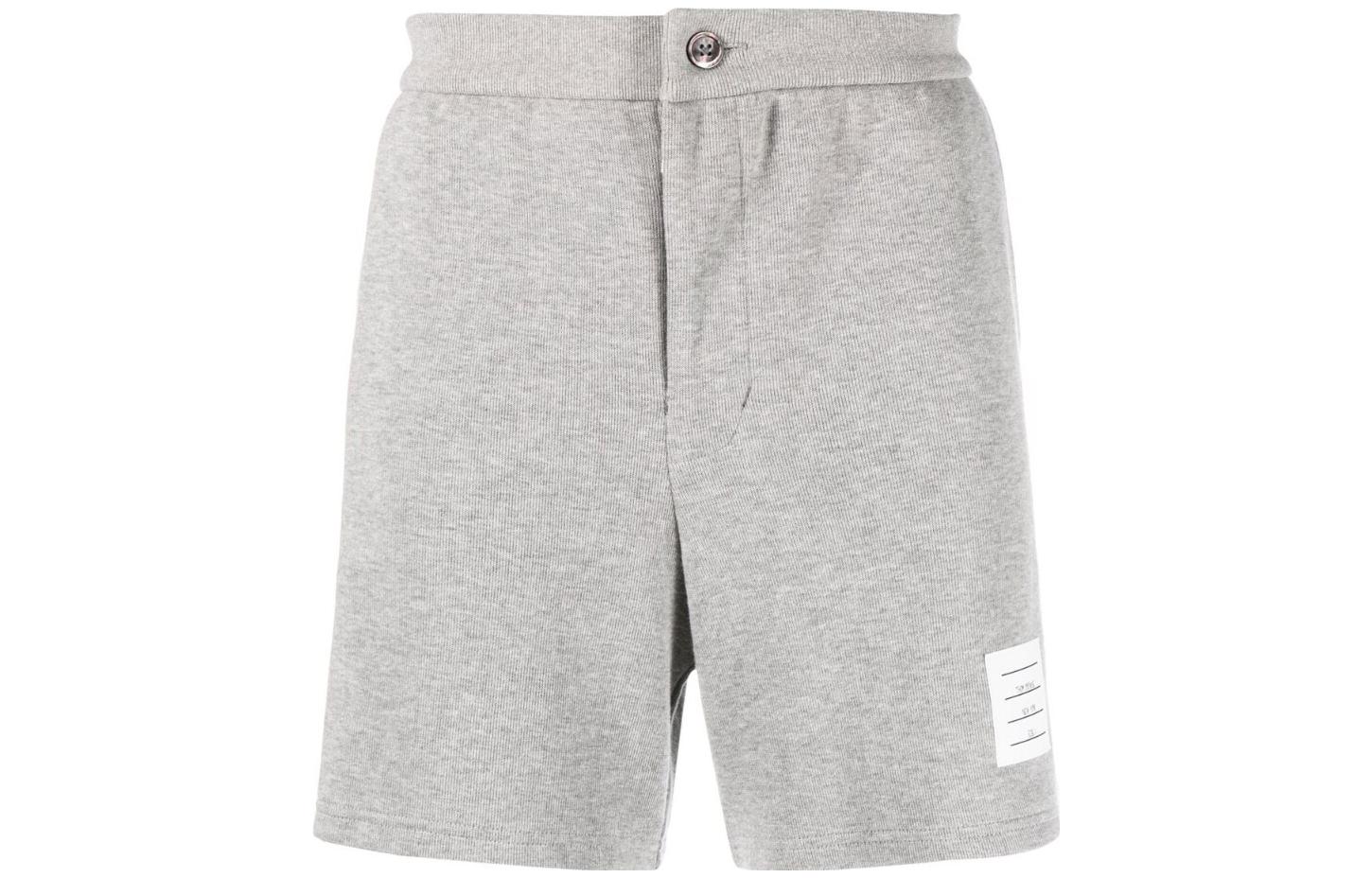 THOM BROWNE  Grey Solid Comfort Straight Shorts - Summer Edition MJQ164A-J0029