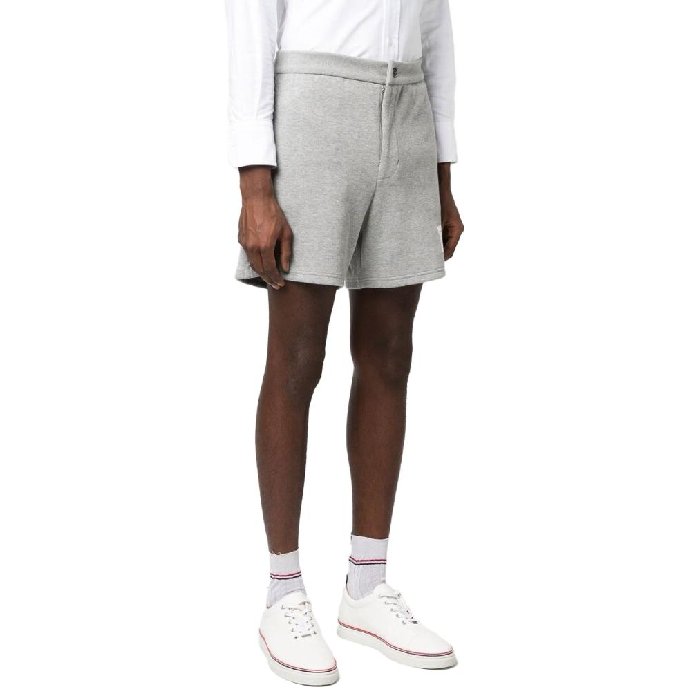 Purchase THOM BROWNE Celana Pendek Abu Solid Comfort Straight - Edisi Musim Panas MJQ164A-J0029