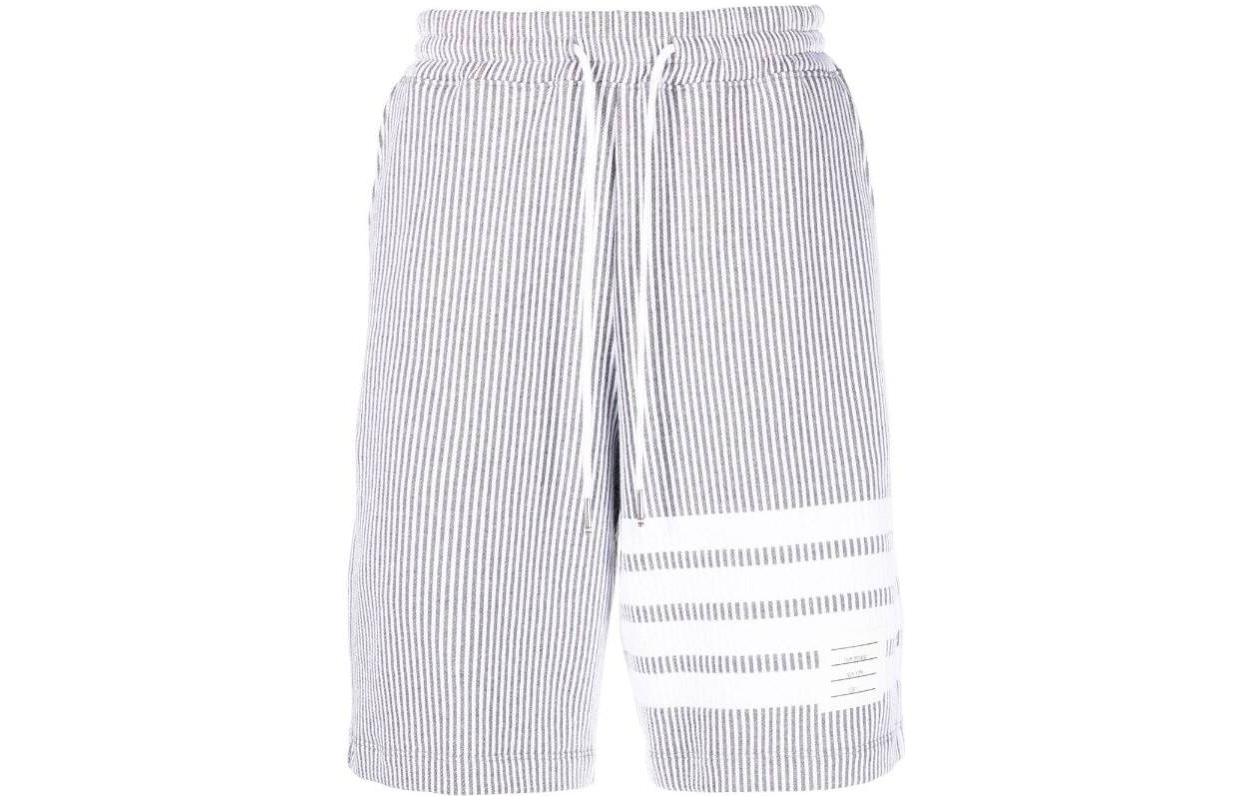 Thom Browne  Grey Striped Drawstring Casual Shorts. MJQ166A-J0063-055 圖 2