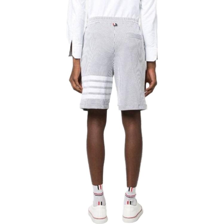 Thom Browne  Grey Striped Drawstring Casual Shorts. MJQ166A-J0063-055 圖 5