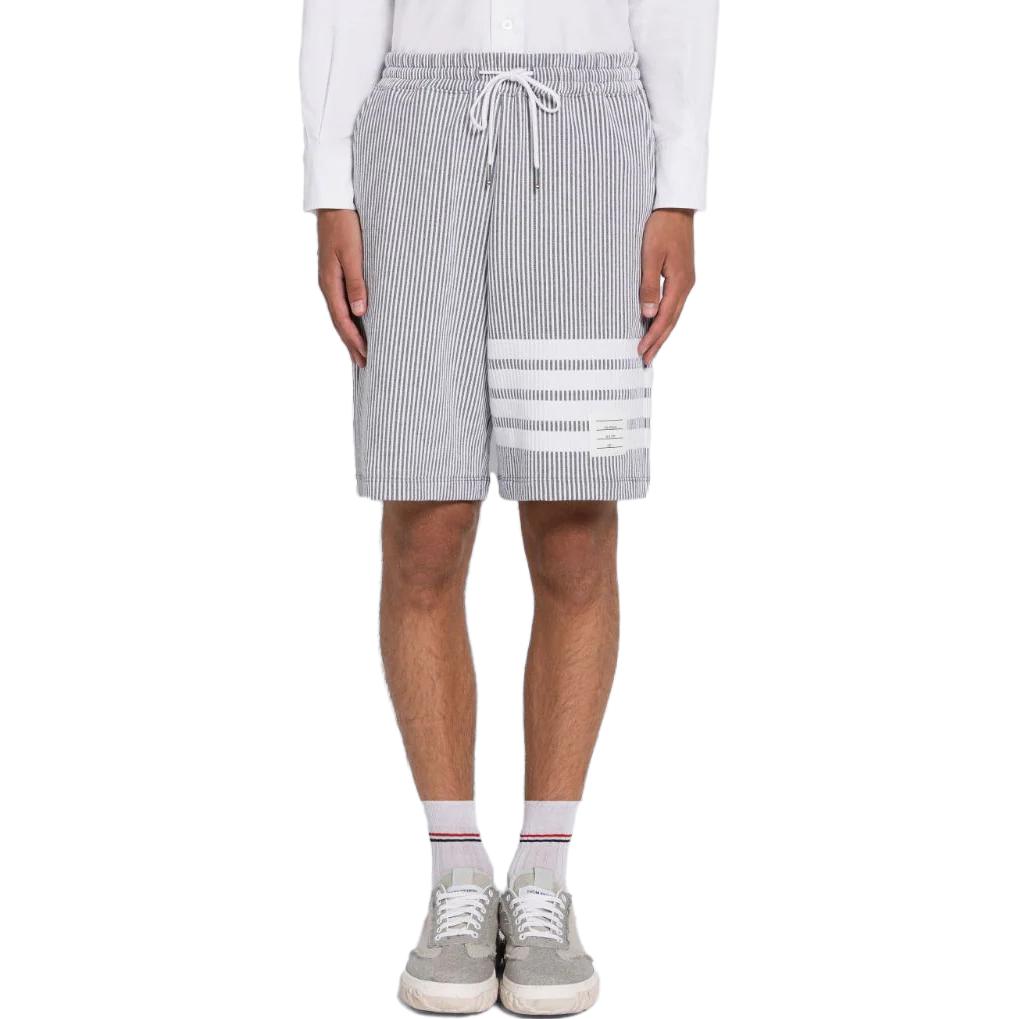 Thom Browne  Grey Striped Drawstring Casual Shorts. MJQ166A-J0063-055 圖 6