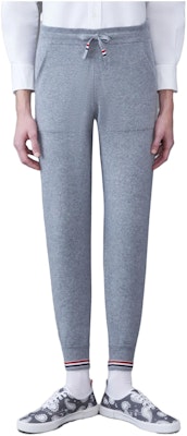 Pantalones Jogger de Punto a Rayas Grises Thom Browne. MKQ014A-Y2001-055 Order Pantalones Jogger de Punto a Rayas Grises Thom Browne. MKQ014A-Y2001-055
