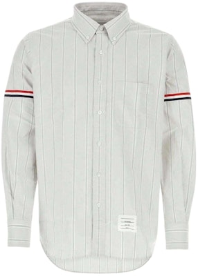 THOM BROWNE Kemeja Abu-abu Lengan Panjang dengan Motif Garis. MWL301O-07720-035 Buy THOM BROWNE Kemeja Abu-abu Lengan Panjang dengan Motif Garis. MWL301O-07720-035