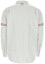 Lookbook THOM BROWNE Kemeja Abu-abu Lengan Panjang dengan Motif Garis. MWL301O-07720-035