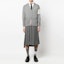 Lookbook Thom Browne 灰色羊毛開衫毛衣 4條杠條紋設計 MKC002AY1014-058