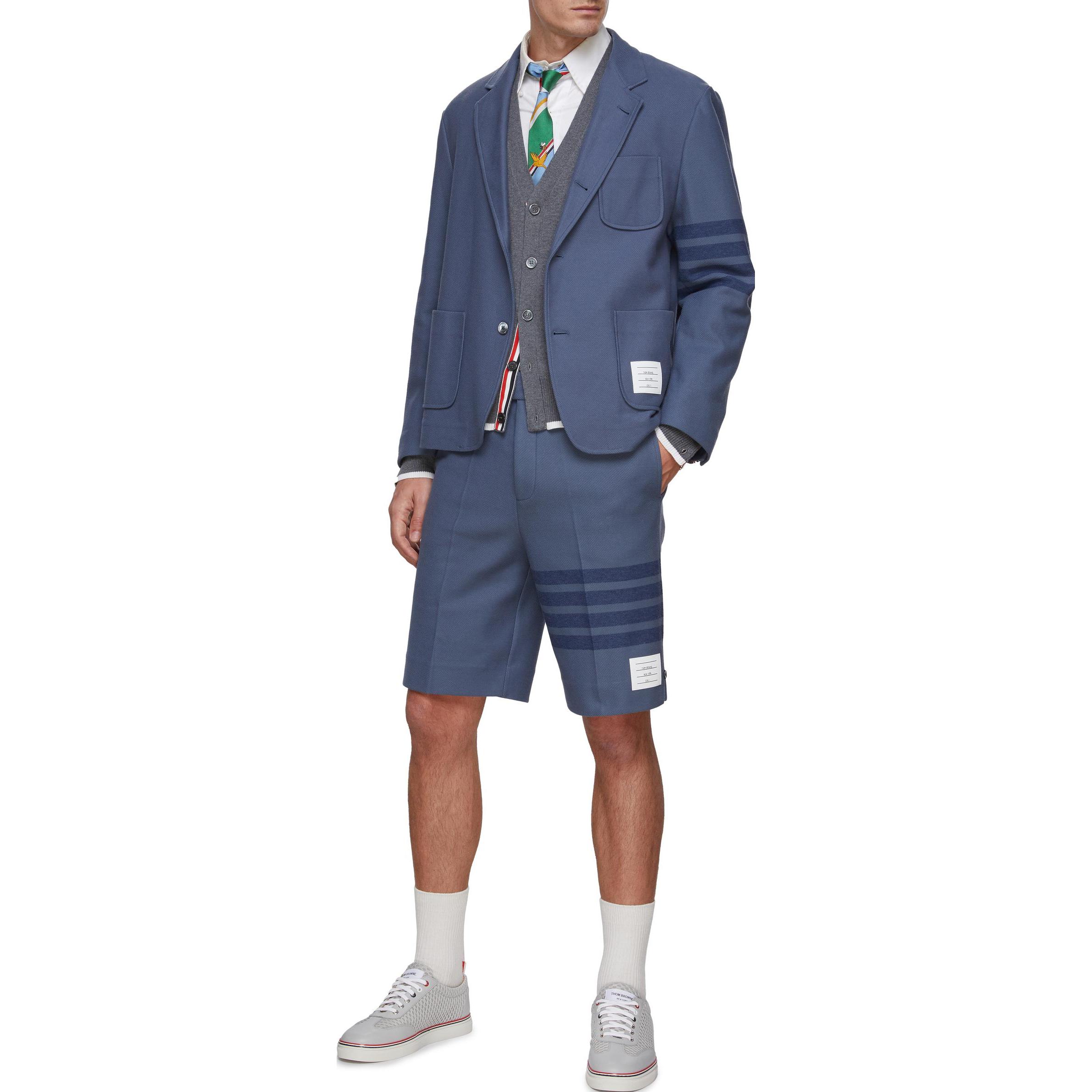 Thom Browne  High-Waisted 4-Bar Casual Shorts MJQ159A-06772-422 圖 3