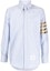 Buy トムブラウン ライトブルーシャツ フォーバーストライプ ボタン留めシャツ MWL374C-F0114-480
