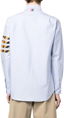 トムブラウン ライトブルーシャツ フォーバーストライプ ボタン留めシャツ MWL374C-F0114-480 Lookbook トムブラウン ライトブルーシャツ フォーバーストライプ ボタン留めシャツ MWL374C-F0114-480