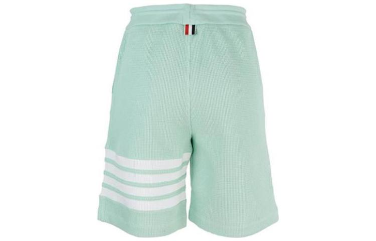 THOM BROWNE  Light Green 4-Bar Print Casual Straight Shorts. FJQ092A-06452-330 圖 3
