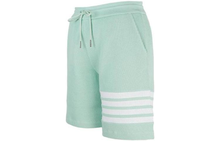 THOM BROWNE  Light Green 4-Bar Print Casual Straight Shorts. FJQ092A-06452-330 圖 4