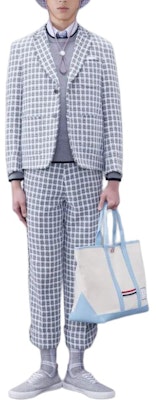 THOM BROWNE 淺灰色羊毛4-Bar Hector圓領毛衣. MKA490A-Y1002-055 Purchase THOM BROWNE 淺灰色羊毛4-Bar Hector圓領毛衣. MKA490A-Y1002-055