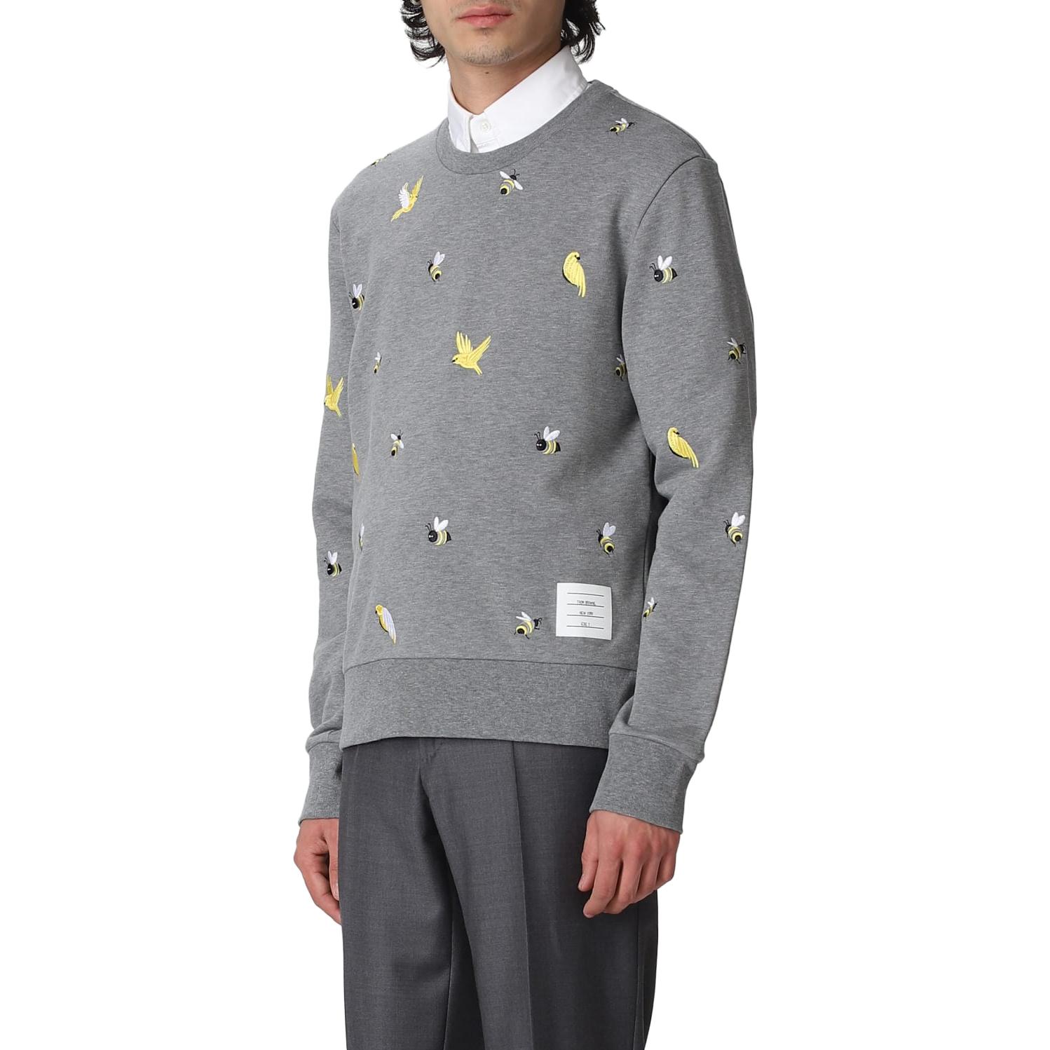 Thom Browne  Loose Fit Bee Embroidery Crewneck Sweater Long Sleeve. MJT367E06931-BCS 圖 3