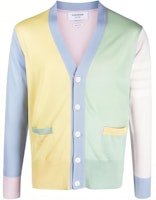 THOM BROWNE Multicolor Button-Up Knit Cardigan Sweater MKC002F-Y1014-996 THOM BROWNE Multicolor Button-Up Knit Cardigan Sweater MKC002F-Y1014-996