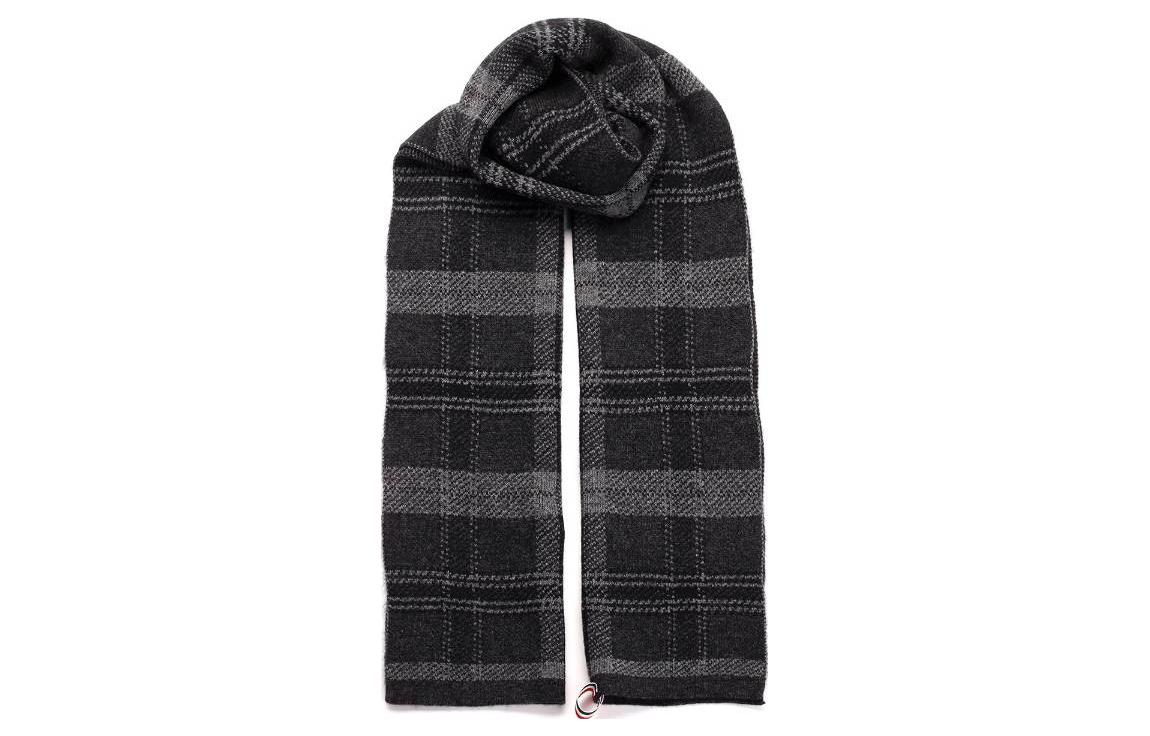 Order THOM BROWNE Selendang Wol Corak Petak Berwarna-warni. UKS008AY1043025