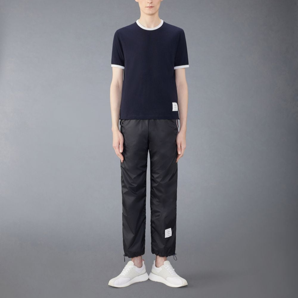 THOM BROWNE  Navy Blue Casual Crew Neck Short Sleeve T-Shirt MJS262A-J0149-415 圖 3