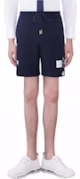 Thom Browne Navy Blue Elastic Waist Relaxed Fit Printed Shorts. MJQ201E03377415 Thom Browne Navy Blue Elastic Waist Relaxed Fit Printed Shorts. MJQ201E03377415