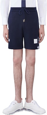 トムブラウン ネイビーブルー エラスティックウエスト リラックスフィット ショーツ MJQ201E03377415 Order トムブラウン ネイビーブルー エラスティックウエスト リラックスフィット ショーツ MJQ201E03377415