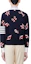 Lookbook Thom Browne Navy Blue Printed V-Neck Slim Fit Knit Cardigan. MKC531A-Y3007-415