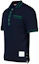Shop THOM BROWNE Polo Azul Marino a Rayas de Manga Corta y Corte Holgado. MJP201A-J0153-415