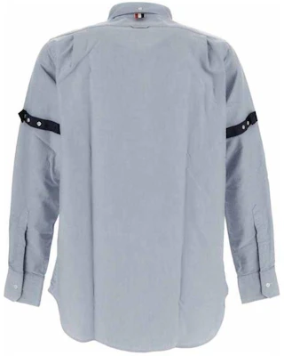 Thom Browne 深藍色條紋口袋長袖襯衫 MWL393O-F0313-480 Lookbook Thom Browne 深藍色條紋口袋長袖襯衫 MWL393O-F0313-480