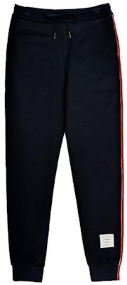 トムブラウン ネイビー サイドストライプ ドローストリングスウェットパンツ AJHMJQ066A03377-415 Order トムブラウン ネイビー サイドストライプ ドローストリングスウェットパンツ AJHMJQ066A03377-415