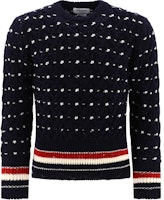 Thom Browne Navy Stripe Slim-Fit Crewneck Pullover Sweater. MKA510B-Y1506-415 Thom Browne Navy Stripe Slim-Fit Crewneck Pullover Sweater. MKA510B-Y1506-415