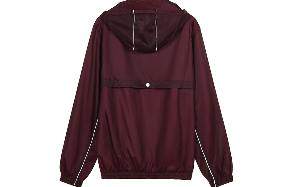 Thom Browne  Nylon Half-Zip Pullover Jacket in Dark Red. MJT285A-06859-601 圖 3