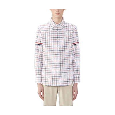 Thom Browne Plaid Button-Up Casual Long Sleeve Shirt Multicolor MWL301O-F0350-960