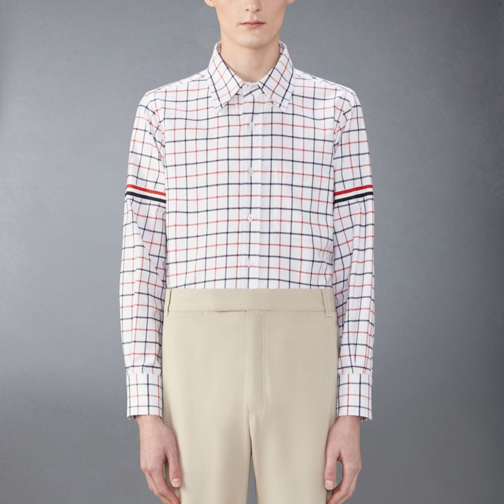 Thom Browne  Plaid Button-Up Casual Long Sleeve Shirt Multicolor MWL301O-F0350-960 圖 4