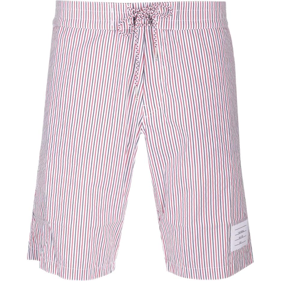Thom Browne  Red All-Over Print Tie-Waist Swim Shorts MTT029AF0009-960