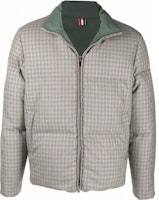 THOM BROWNE Reversible Plaid Stand Collar Jacket. MJD091X-F0007-996 THOM BROWNE Reversible Plaid Stand Collar Jacket. MJD091X-F0007-996