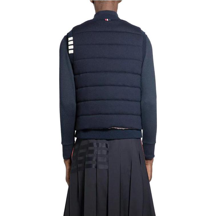 Purchase トムブラウン リバーシブル ストライプ ノースリーブ ベスト ネイビーブルー MKV073A-Y1029-415