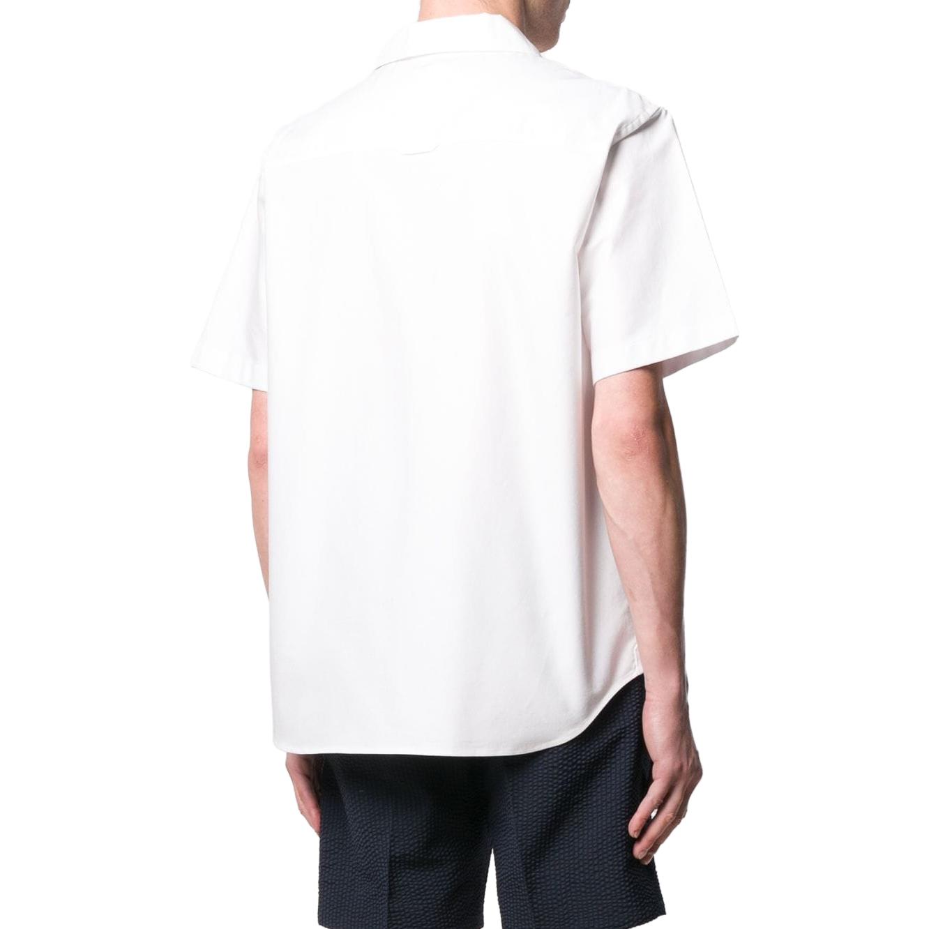 THOM BROWNE  Short-Sleeve Single-Breasted Shirt with Appliqué. MWS250E04162 圖 4