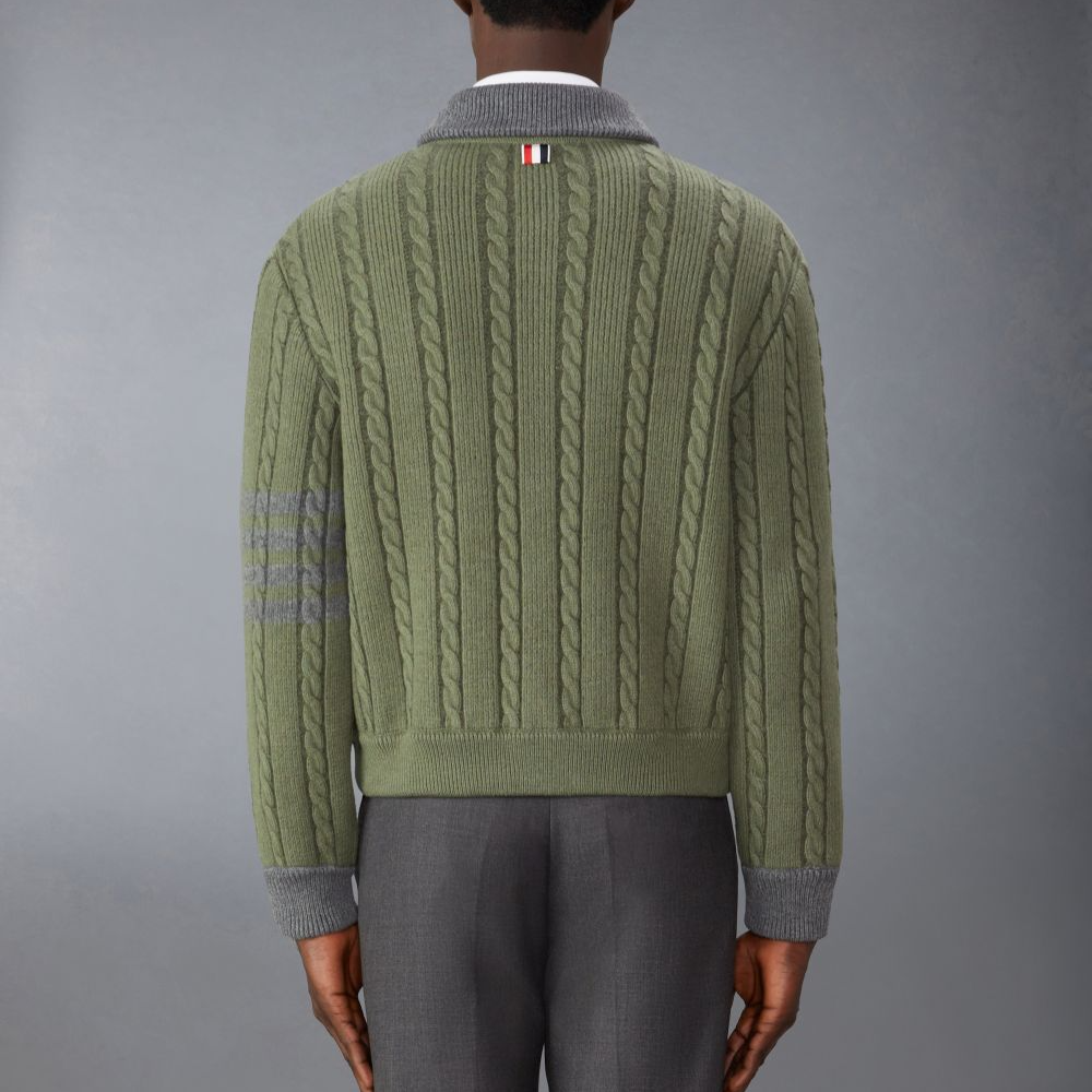 Thom Browne  Simple Casual Long Sleeve Button Jacket - Dark Green MKJ119B-Y1019-322 圖 4