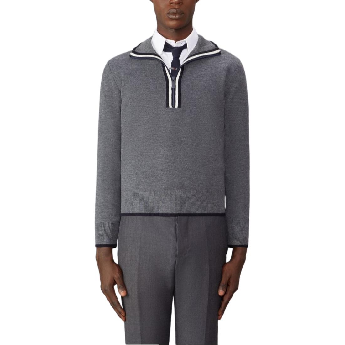Thom Browne  Simplistic Casual Comfort Long Sleeve Sweater in Grey. MKA516A-Y1037-035 圖 2