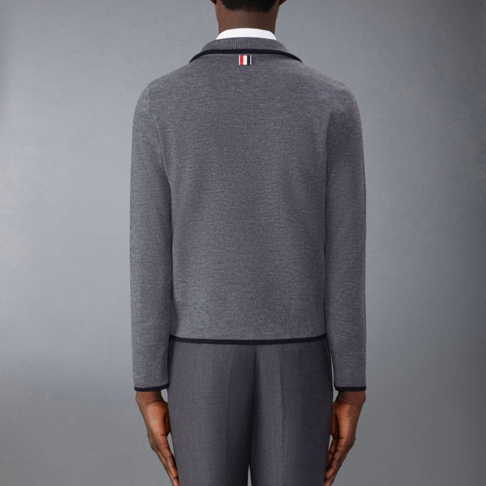 Thom Browne  Simplistic Casual Comfort Long Sleeve Sweater in Grey. MKA516A-Y1037-035 圖 4