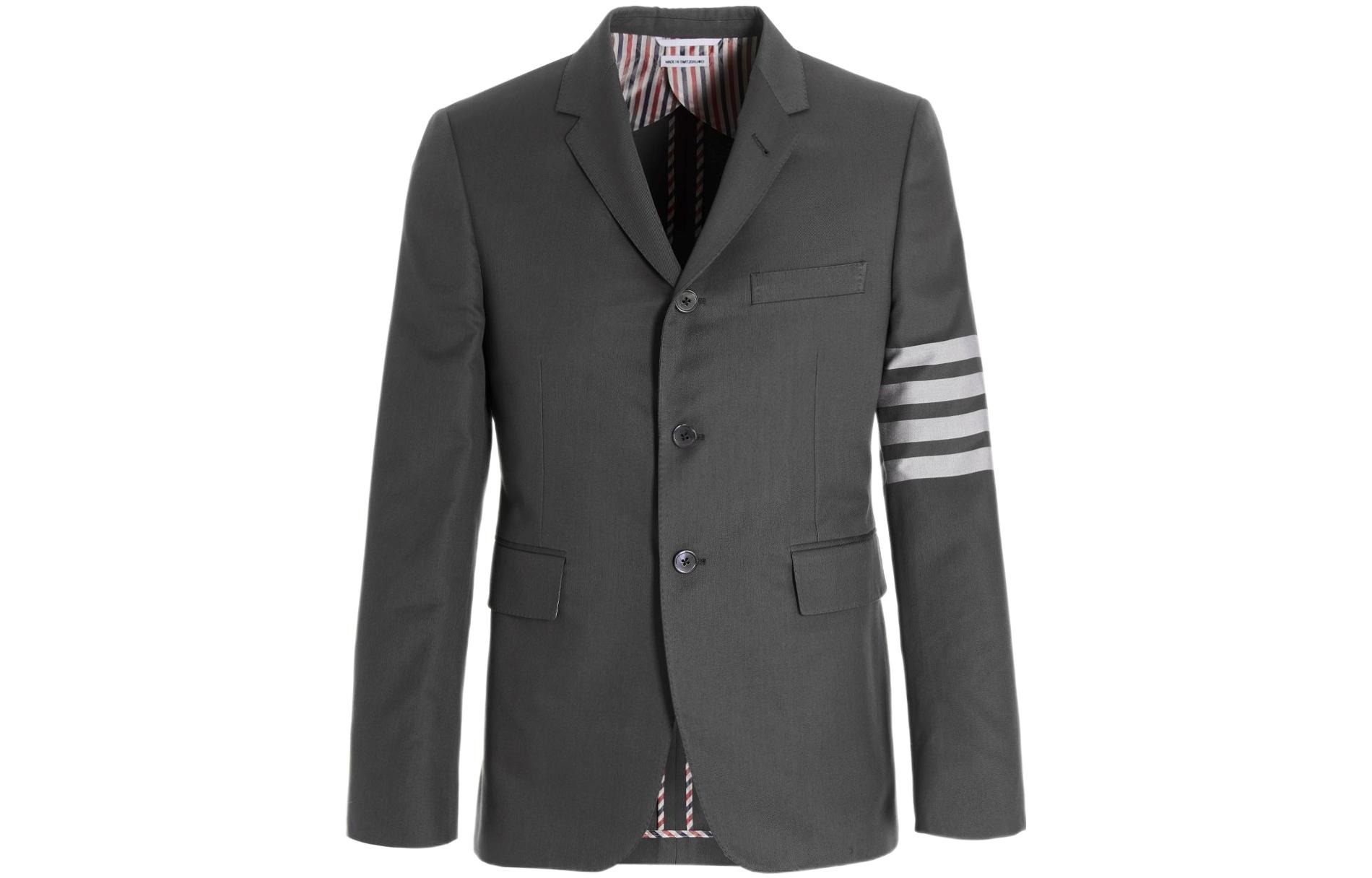 THOM BROWNE  Single-Breasted Long Sleeve Blazer MJC001H-07890-035