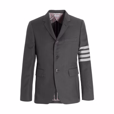THOM BROWNE Single-Breasted Long Sleeve Blazer MJC001H-07890-035