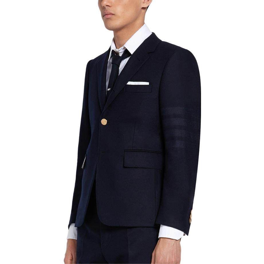 THOM BROWNE  Single-Breasted Solid Suit with Logo Design. MJC001A06393415 圖 3