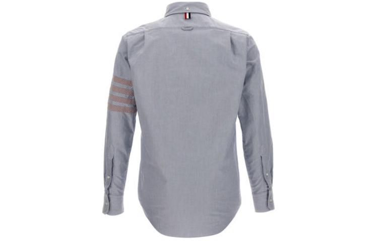 Thom Browne  Single-Breasted Striped Long Sleeve Shirt Gray MWL374C-F0591-480 圖 3