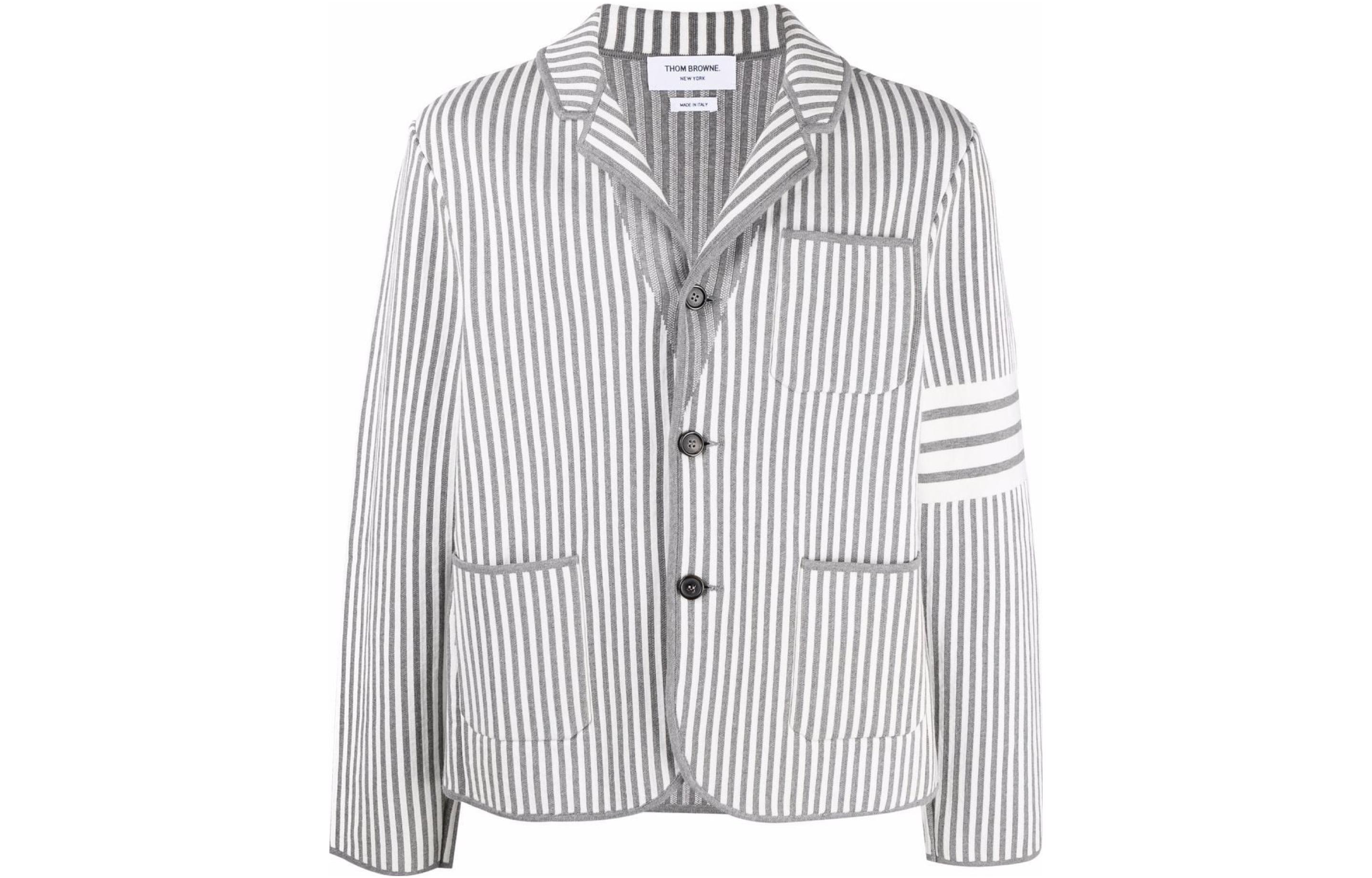 Thom Browne  Single-Breasted Suit with Stripe Detail. MKJ080A-Y3007-055