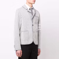 Purchase Thom Browne 條紋細節單排扣西裝 MKJ080A-Y3007-055