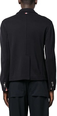 THOM BROWNE Chaqueta Azul Slim-Fit de Lana con Botón Único SS24. MJT308A-J0020-415 Shop THOM BROWNE Chaqueta Azul Slim-Fit de Lana con Botón Único SS24. MJT308A-J0020-415